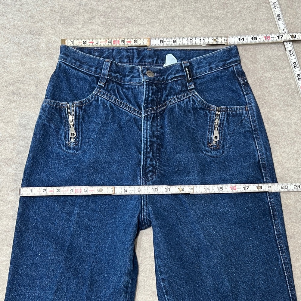 Vintage Western Rockies Rocky Mountain High Rise Yoke Jeans Blue (31/11) 27 x 35 - Picture 6 of 10